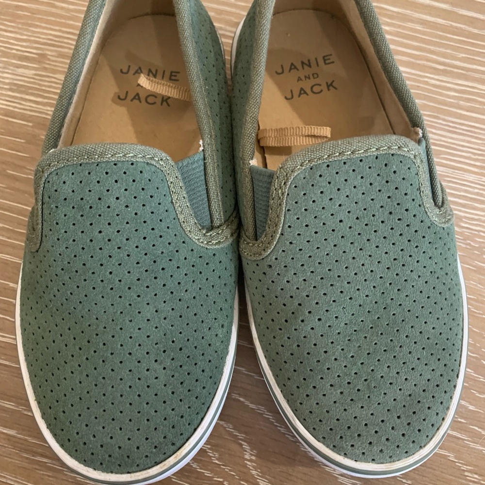 Janie & Jack Suede Slip-On Sneaker - Size 9T